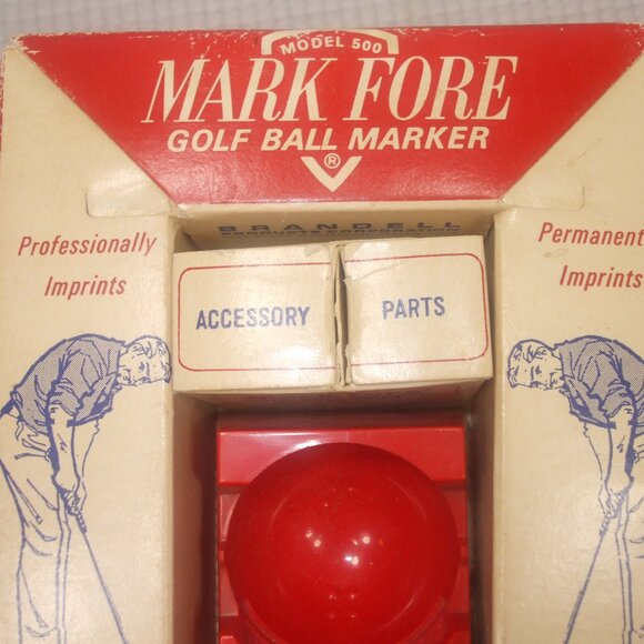 Mark Fore Golf Ball Monogrammer Model 500 Ink Marker Golfing 1966 Vintage Old - Picture 2 of 9